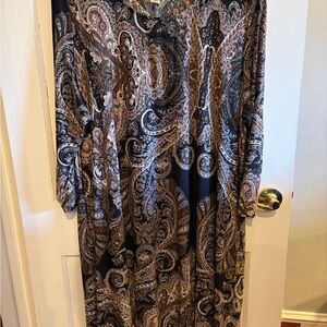 Boutique Paisley Print Dress Size 2X-3X